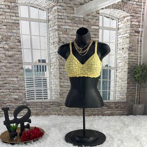 Women’s Olga Yellow Floral & Lace Non Padded Underwire Bra (36C) F04